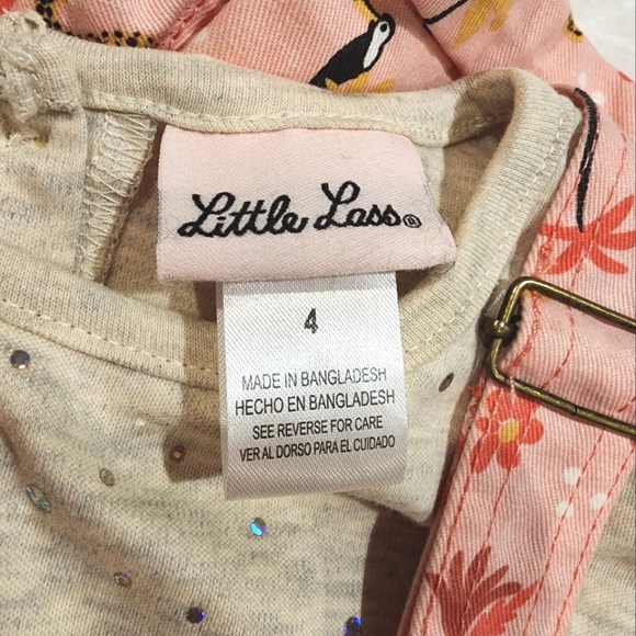 Little Lass 4T Jungle Romper/Overall Short Set - Picture 4 of 5